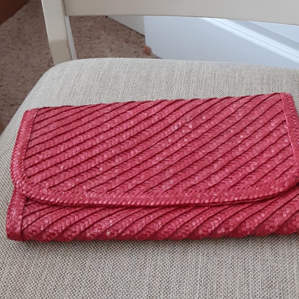 Straw Clutch Purse